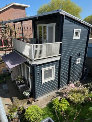 Apartamento Tinyhouse Woody At The Water Zaandam Exterior foto